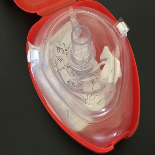 Professional First Aid CPR Breathing Mask Protect Rescuers Artificial Respiration Reuseable with One-way Valve Tools - Image 3