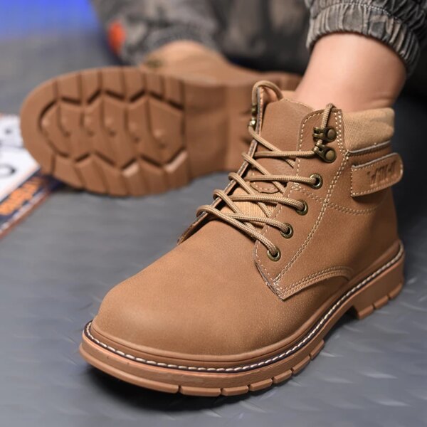 Quality Work Boots Safety Steel Toe Shoes Men 2023 New Industrial Shoes Anti-smash Anti-puncture Safety Shoes For Work Boots - Image 5