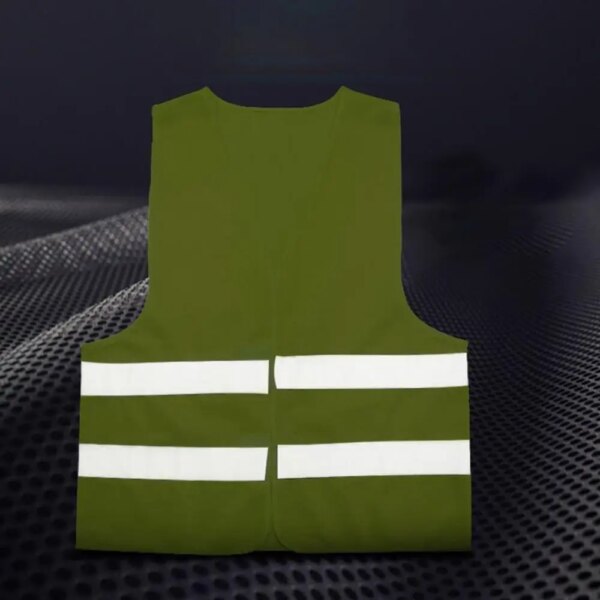 Reflective Vest High Visibility Fluorescent Outdoor Safety Clothing Waistcoat Safety Vest Ventilate Vest - Image 3