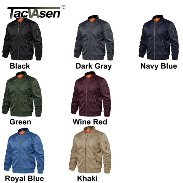 TACVASEN Winter Military Jacket Outwear Mens Cotton Padded Pilot Army Bomber Jacket Coat Casual Baseball Jackets Varsity Jackets - Image 6