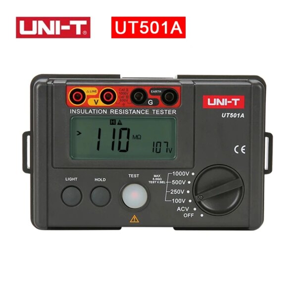 UNI-T Insulation Resistance Tester UT501 UT502 Digital Voltmeter Ohmmeter Megohmmeter Professional Ohm Meter Tester - Image 2