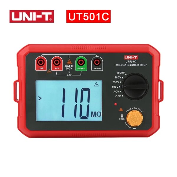 UNI-T Insulation Resistance Tester UT501 UT502 Digital Voltmeter Ohmmeter Megohmmeter Professional Ohm Meter Tester - Image 3