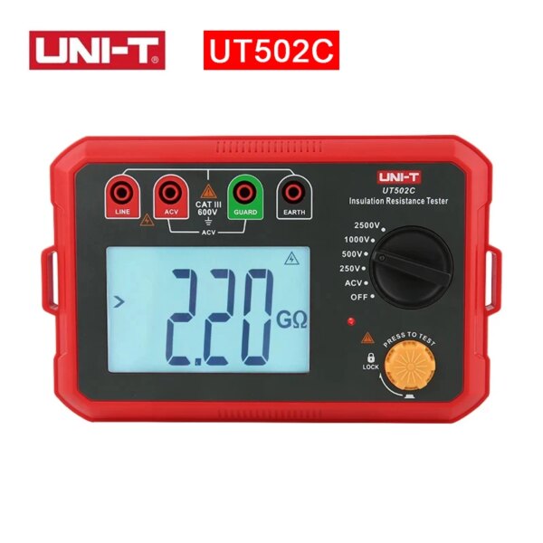 UNI-T Insulation Resistance Tester UT501 UT502 Digital Voltmeter Ohmmeter Megohmmeter Professional Ohm Meter Tester - Image 5