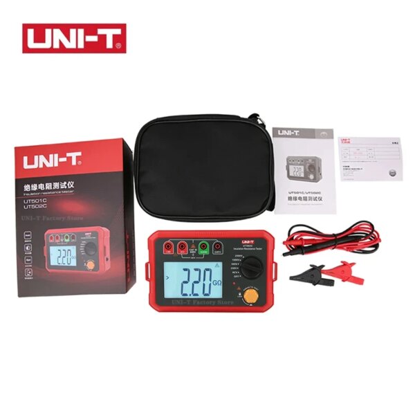 UNI-T Insulation Resistance Tester UT501 UT502 Digital Voltmeter Ohmmeter Megohmmeter Professional Ohm Meter Tester - Image 10