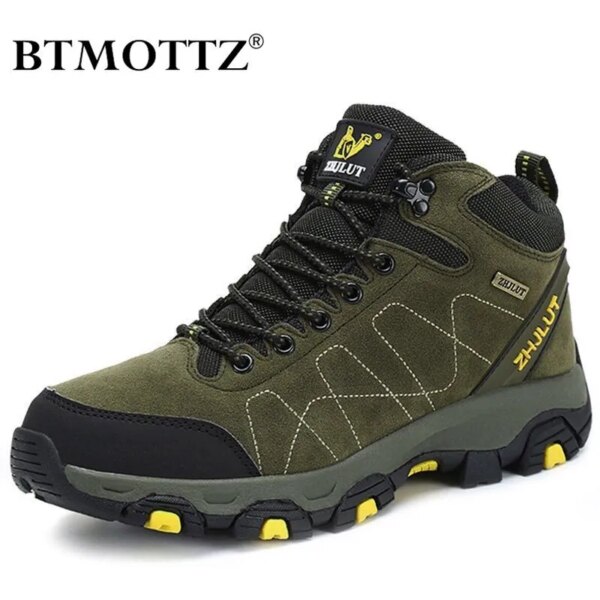 Winter Combat Boots Men Waterproof Ankle Safety Work Boots For Couple Outdoor Hikking Boots Males Military Boots Bota Masculina