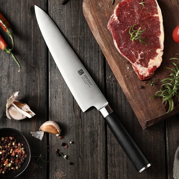 XINZUO 210/270mm Chef Knife 3 Layers 440C Forged Stainless Steel Kitchen Knives New Arrival Cooking Accessory Tools G10 Handle - Image 6