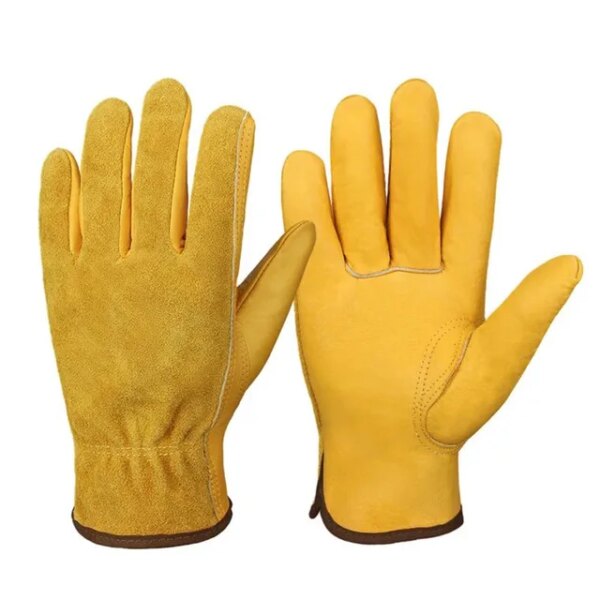 1 Pair Heavy Duty Gardening Gloves Men Women Thorn Proof Leather Work Gloves Garden Cleaning Household Supplies Industrial Glove - Image 7