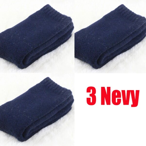 1 lot=3 pairs=6 pieces Wool socks warm socks plus thick velvet solid color thickening winter wool socks Men's socks 2021 winter - Image 7