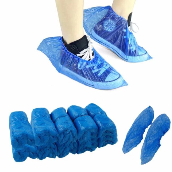 100Pcs Shoe Covers - Disposable Hygienic Boot Cover for Household, Construction, Workplace, Indoor Carpet Floor Protection - Image 5