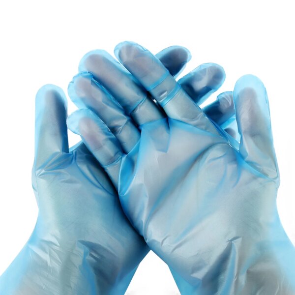 100pc Blue Disposable Latex Gloves Dishwashing Kitchen Work Rubber Garden Protective Gloves Left and Right Hand Universal#T2 - Image 7