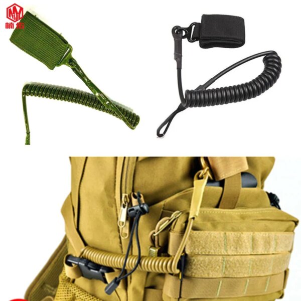 1PCS Outdoor Equipment High-Quality Elastic Anti-Lost Tactical EDC Stretch Rope Anti-Theft Key Hanger - Image 6