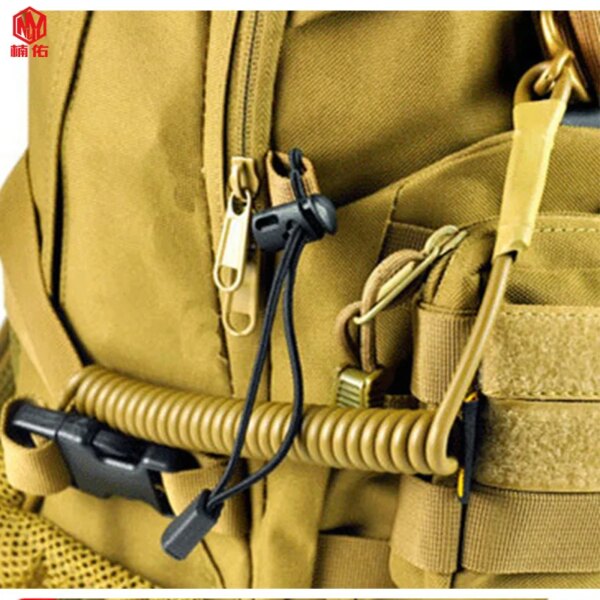 1PCS Outdoor Equipment High-Quality Elastic Anti-Lost Tactical EDC Stretch Rope Anti-Theft Key Hanger