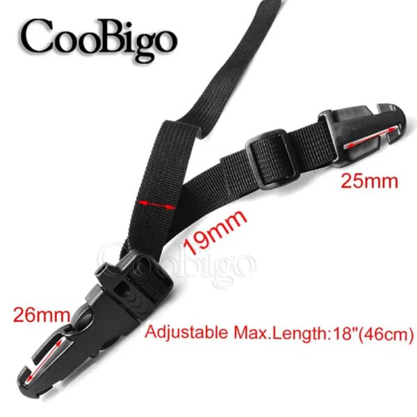 1Pcs Dual Release Buckle Adjustable Whistle Chest Harness Straps Webbing Outdoor Camping Tactical Backpack Accessories 20mm 25mm - Image 9