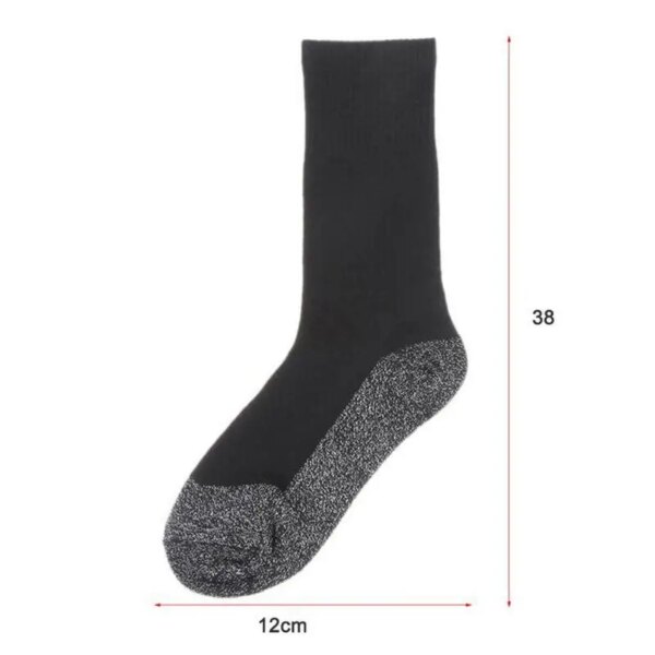 1pair Outdoor 35 Degrees Winter Thermal Socks Aluminized Warmer Socks Fiber Soft Ultimate Keep Foot Comfort Super Unique Th P9Q8 - Image 4