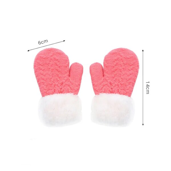 2021 New Winter Boy Girl Gloves Knit Mittens Gloves Christmas Elk Hands Warm Keeper Thickened Gloves for Cold Weather - Image 6