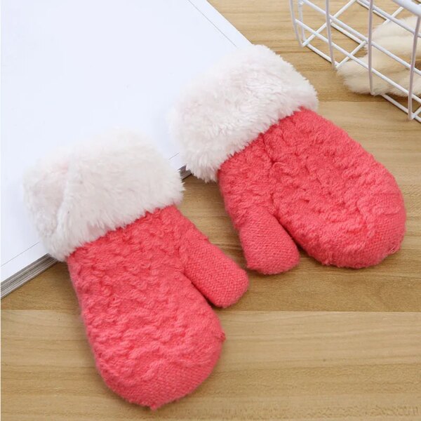 2021 New Winter Boy Girl Gloves Knit Mittens Gloves Christmas Elk Hands Warm Keeper Thickened Gloves for Cold Weather - Image 10