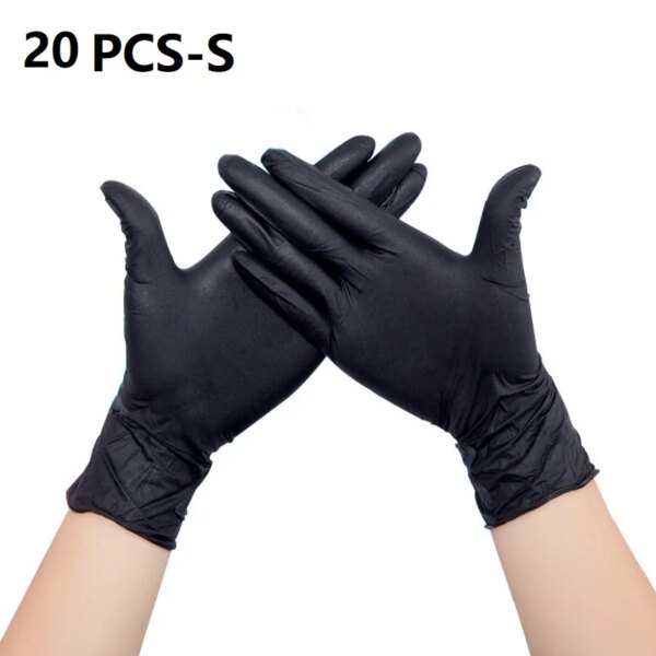 20Pc Pure Nitrile Rubber Gloves Kitchen / Hotel / Restaurant / Medical Safety Protection Disposable Gloves Men/women Clean Glove - Image 2