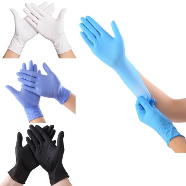 20Pc Pure Nitrile Rubber Gloves Kitchen / Hotel / Restaurant / Medical Safety Protection Disposable Gloves Men/women Clean Glove - Image 4