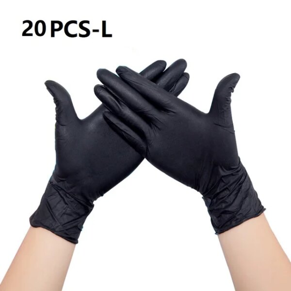 20Pc Pure Nitrile Rubber Gloves Kitchen / Hotel / Restaurant / Medical Safety Protection Disposable Gloves Men/women Clean Glove - Image 7