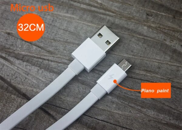 22/32cm Original xiaomi powerbank cable Micro USB short Charging Data Cable For Power bank Cable Android microUSB cabel cord - Image 8