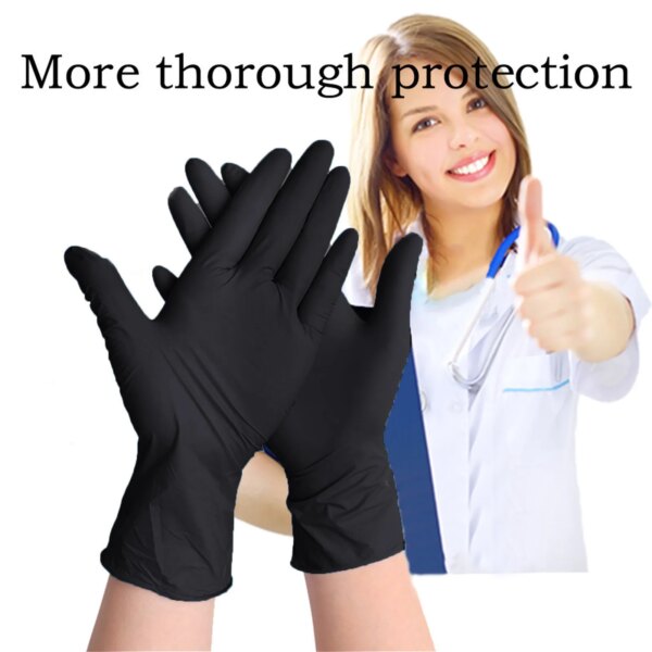 2PC Black Blue Food Gloves Latex Gloves Disposable Nitrile Work Gloves For Home Rubber Tattoo Hot Sale Fast Shipping