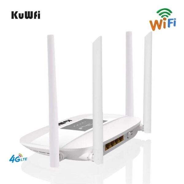 300Mbps Unlocked 4G LTE CPE Wireless Router Support SIM Card 4Pcs Antenna With LAN Port Support up to 32 Wifi users - Image 3