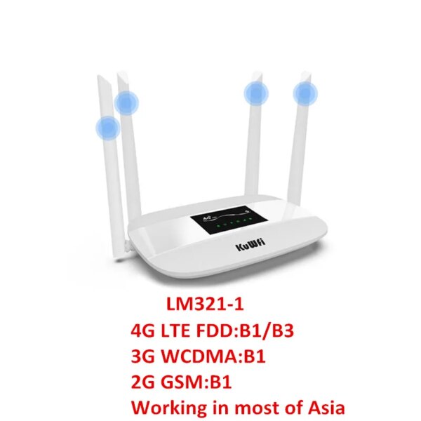 300Mbps Unlocked 4G LTE CPE Wireless Router Support SIM Card 4Pcs Antenna With LAN Port Support up to 32 Wifi users - Image 7