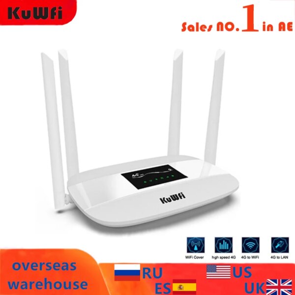 300Mbps Unlocked 4G LTE CPE Wireless Router Support SIM Card 4Pcs Antenna With LAN Port Support up to 32 Wifi users