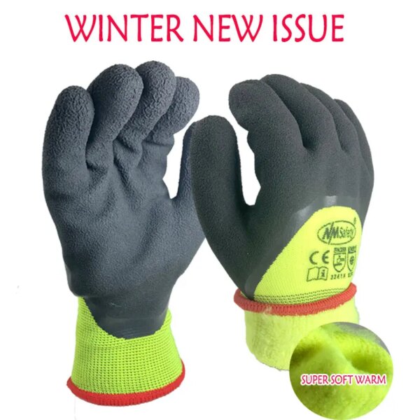 4Pcs/2Pairs Winter Cold-proof Thermal Glove Anti-Freeze -30"C Outdoor Protective Safety Work Gloves - Image 2