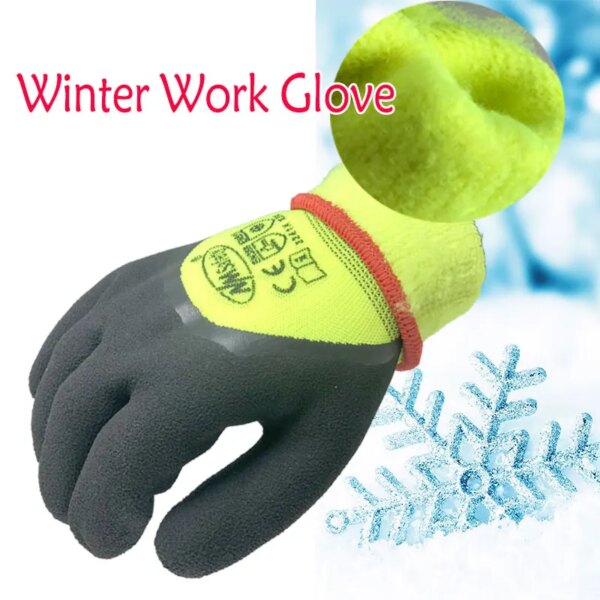 4Pcs/2Pairs Winter Cold-proof Thermal Glove Anti-Freeze -30"C Outdoor Protective Safety Work Gloves - Image 3