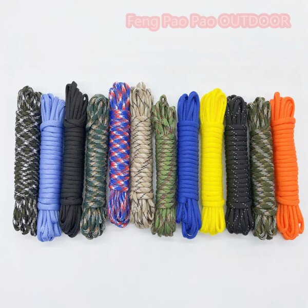 5 Meters Dia.4mm 7 Stand Cores Parachute Cord Lanyard Outdoor Camping Rope Climbing Hiking Survival Equipment Tent Accessories - Image 4