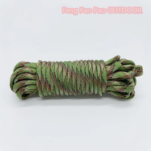 5 Meters Dia.4mm 7 Stand Cores Parachute Cord Lanyard Outdoor Camping Rope Climbing Hiking Survival Equipment Tent Accessories - Image 5