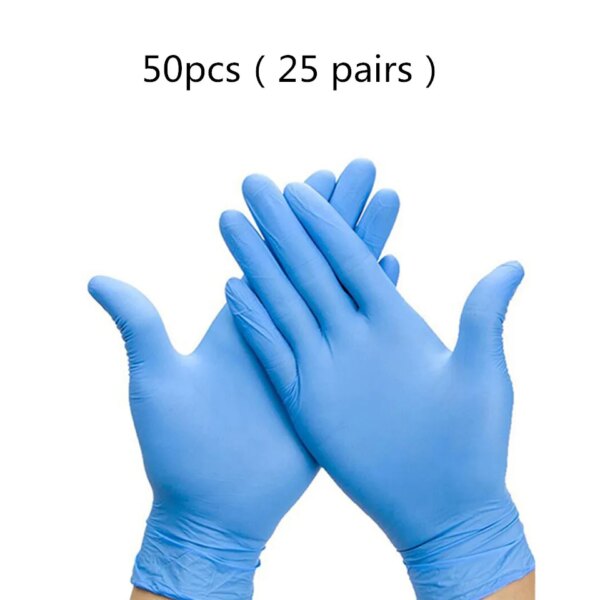 50/100pcs Black Disposable Nitrile Gloves Latex Powder Free Small Medium Large Pink Tattoo Glove For Work Kitchen Clean XS XL - Image 9