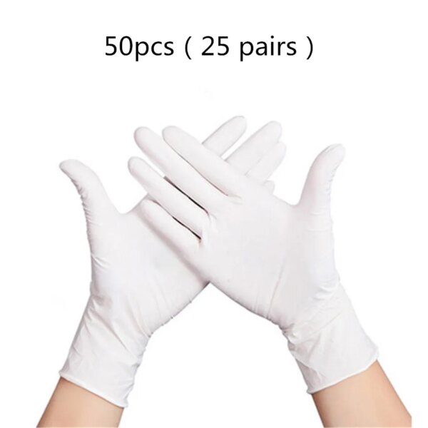 50/100pcs Black Disposable Nitrile Gloves Latex Powder Free Small Medium Large Pink Tattoo Glove For Work Kitchen Clean XS XL - Image 11