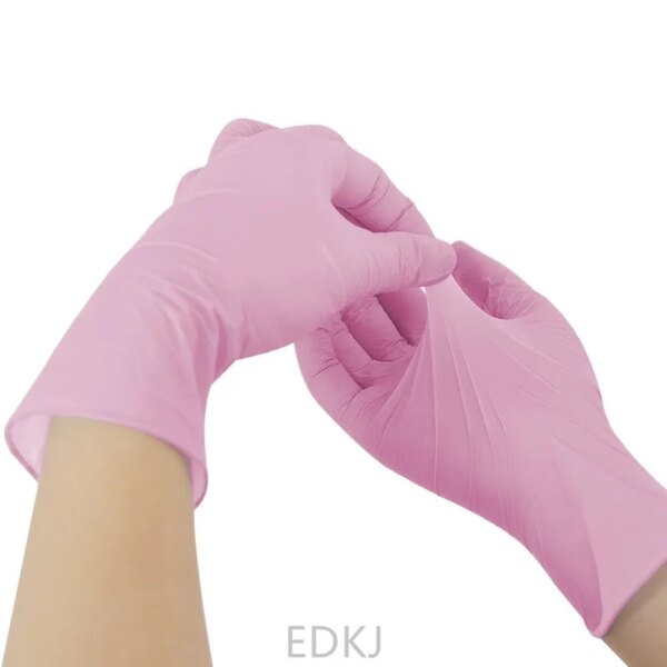 50 / 100pcs red pink orange purple disposable nitrile gloves for household cleaning supplies, industrial washing, tattoo gloves - Image 8