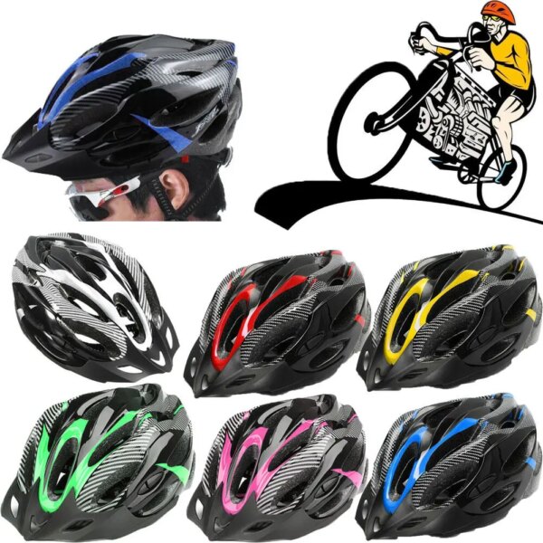 6 Colors Bicycle Helmets Matte Black Men Women Bike Helmet Mountain Road Bike Integrally Molded Cycling Helmets