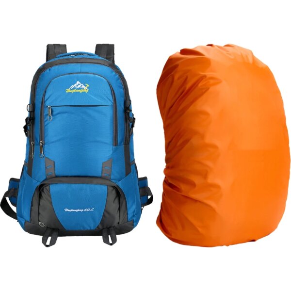 60L Outdoor Long Distance Shoulders Bag Cycling Backpack Mountaineering Camping Travelling Knapsack Climbing Hiking Rucksack - Image 16