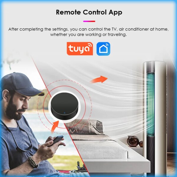 AUBESS Tuya WiFi IR Remote Control Smart Universal For TV Air Conditioner Remote Control Work With Alexa Google Home Alice - Image 2