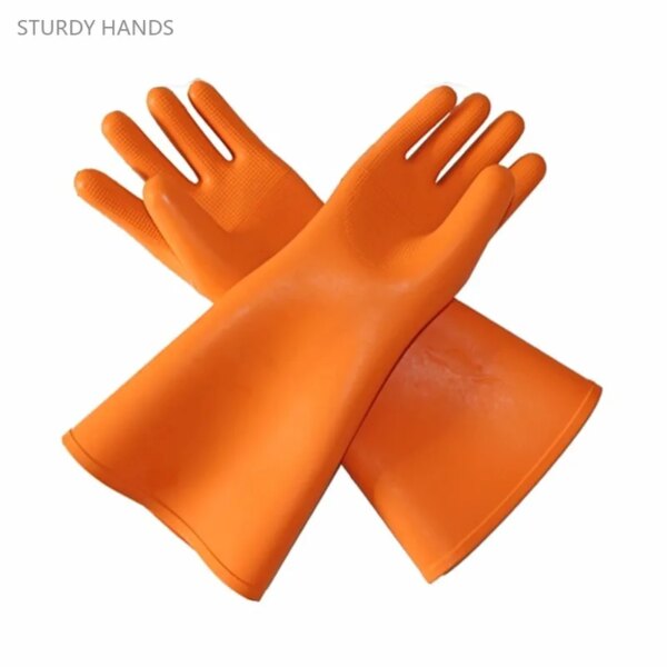 Anti-electricity Protect Gloves Rubber High Voltage Electrical Insulating Gloves 25KV Insulated Gloves Workplace Safety Supplies - Image 6