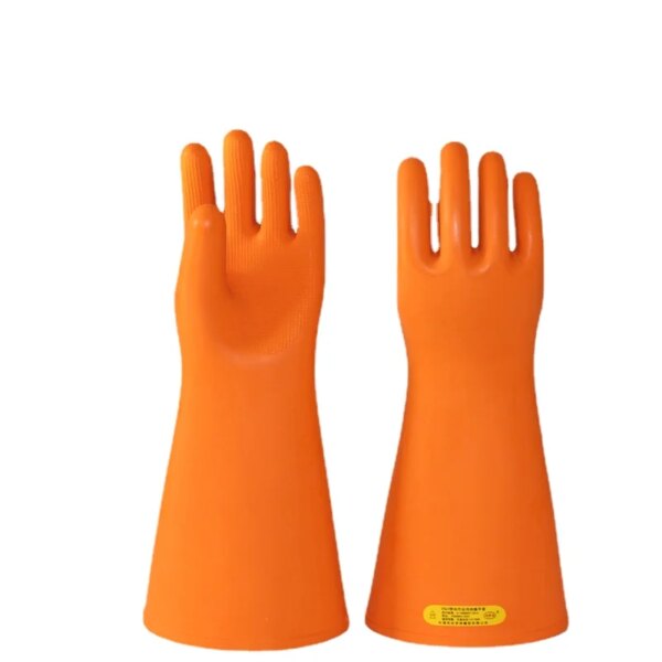 Anti-electricity Protect Gloves Rubber High Voltage Electrical Insulating Gloves 25KV Insulated Gloves Workplace Safety Supplies - Image 7