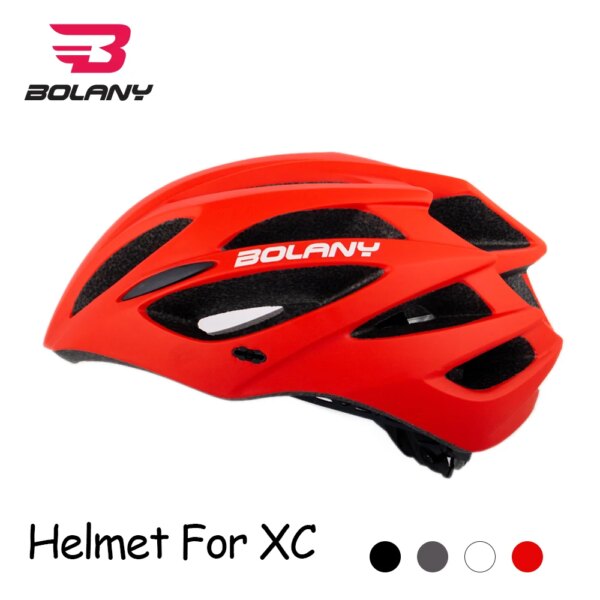 BOLANY Bicycle Helmet Breathable with Visor PC EPS Safe Cycling Hat In-Mold XC MTB Road Bike Accessories Sports Ultralight 255g - Image 2