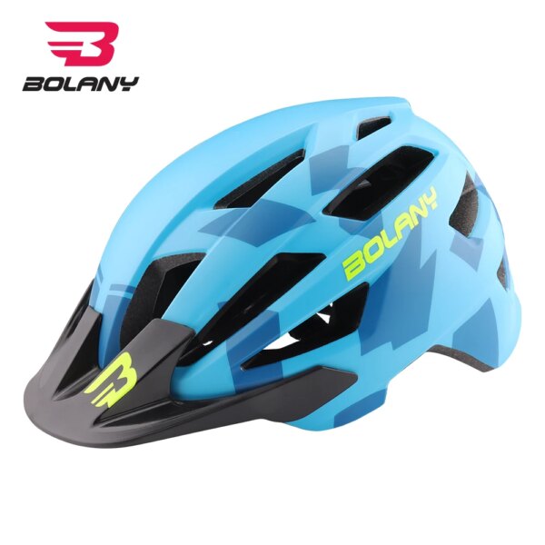 BOLANY Bike Helmet Integrally-Molded Cycling Hat MTB Bike 280g Safe Breathable Road Bicycle Accessories Sports Men Women