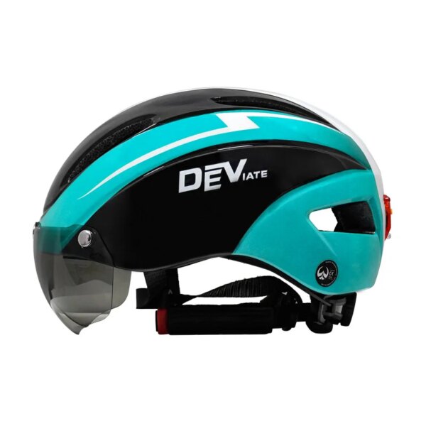 Bicycle Helmet with Light Goggles Cycling Bicycle Mountain Bike Helmet Glasses Integrated Helmet Multiple Color and Size - Image 11