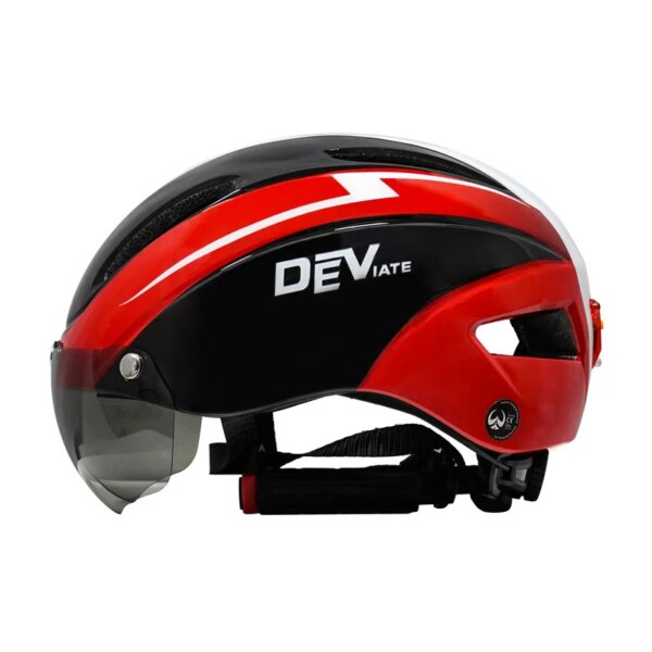 Bicycle Helmet with Light Goggles Cycling Bicycle Mountain Bike Helmet Glasses Integrated Helmet Multiple Color and Size - Image 13