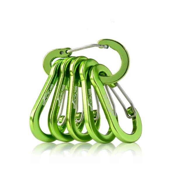 Booms Fishing CC1 Steel Small Carabiner Clips Outdoor Camping  Multi Tool  Fishing Acessories 6pcs - Image 10