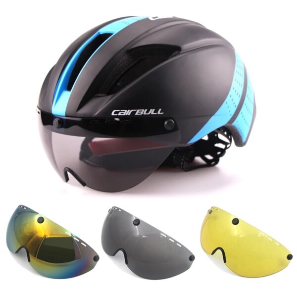 CAIRBULL TT Helmet Time Trial Cycling Helmet Goggles Race Road Bike Helmet with Lens Aero Helmet Bicycle Equipment Casco Ciclism - Image 11