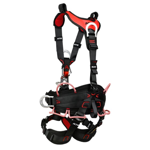 Climbing Rope Access Harness with Chest Ascender Fall Arrest Work Positioning for Industrial Abseiling Rescue Caving - Image 2