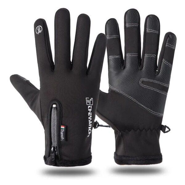 Cold-proof Ski Gloves Waterproof Winter Gloves Cycling Fluff Warm Gloves For Touchscreen Cold Weather Windproof Anti Slip - Image 7