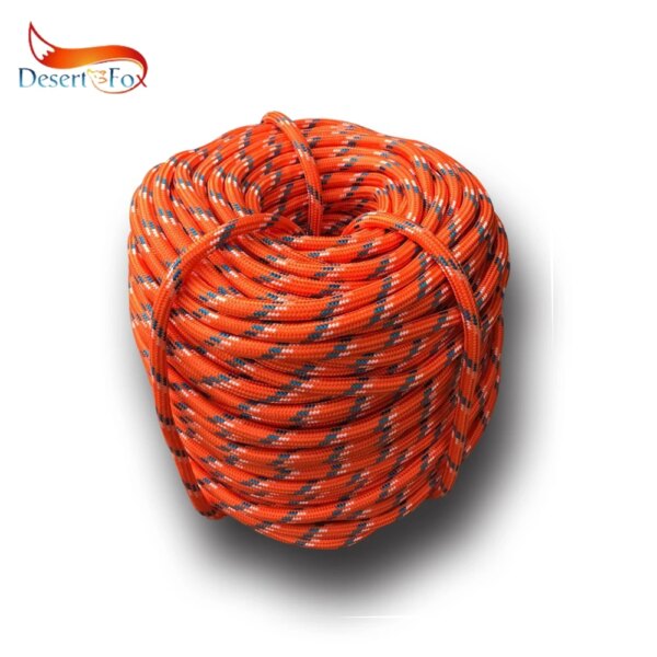 Desert&Fox Climbing Rope 10m/20m/30m/50m Outdoor Emergency Rope Wear Resistant 9mm Diameter High Strength Hiking Accessory Tool