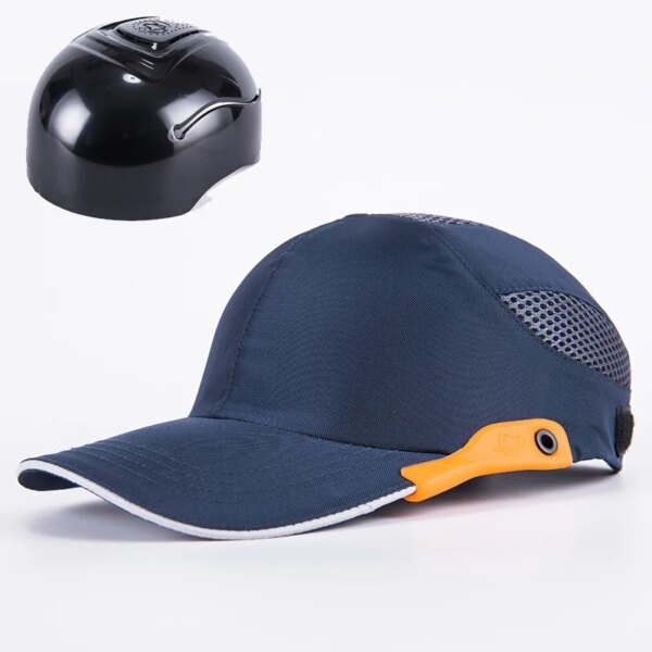 Hi Vis Reflective Safety Bump Cap Lightweight Breathable Hard Hat Head Helmet Work Protection Construction Hat Mens Cap